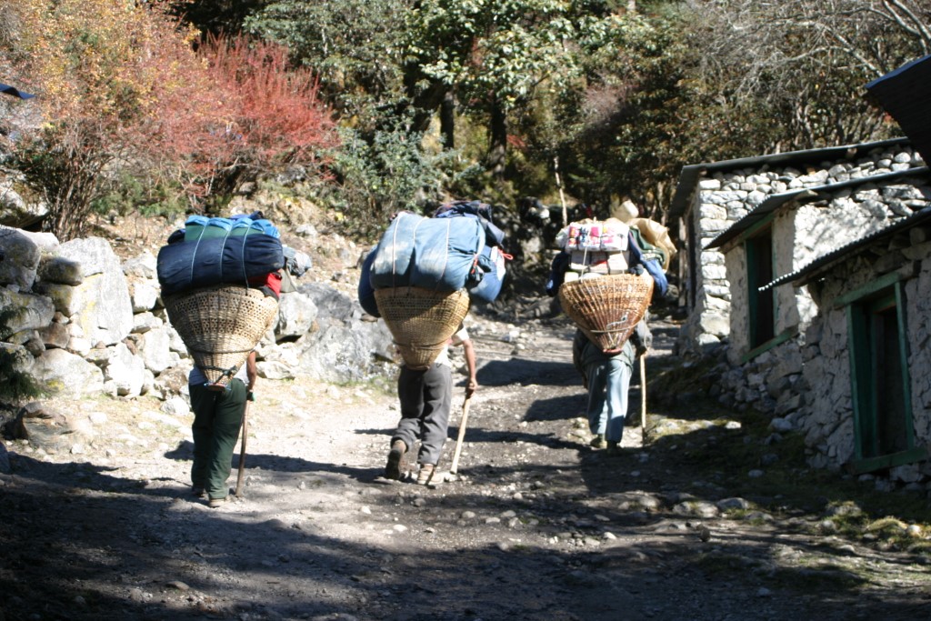Porters on the trail
