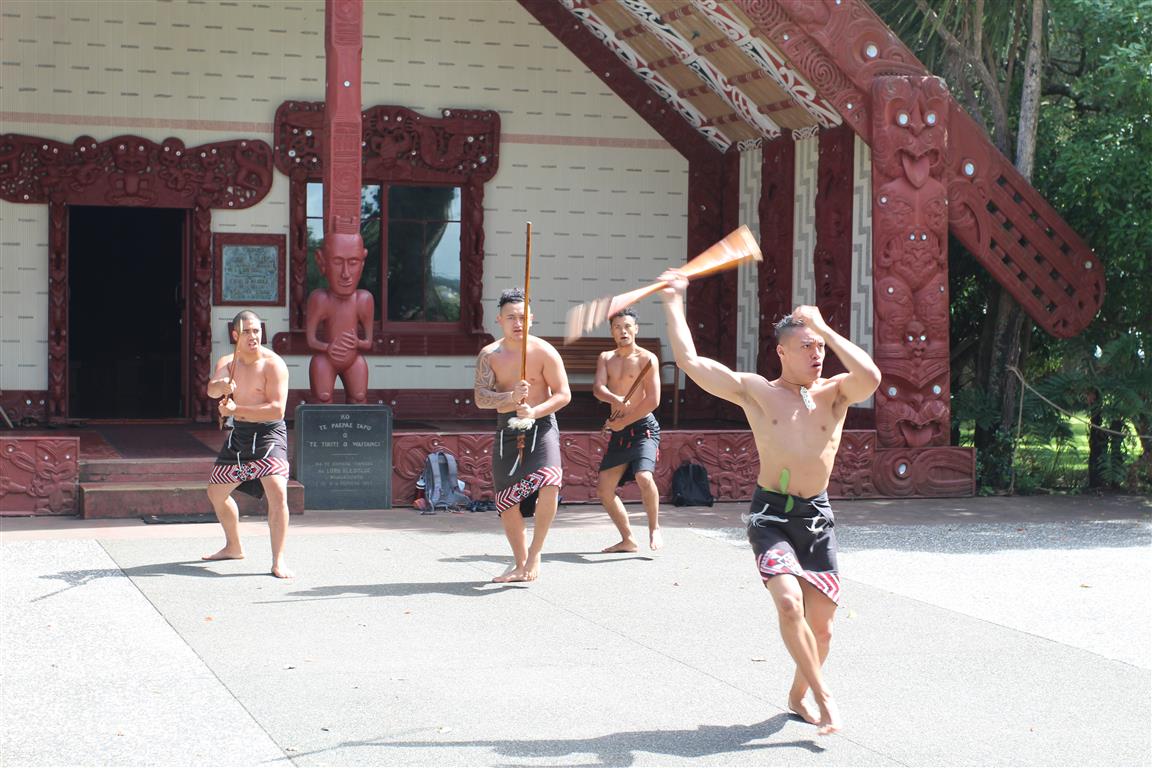Traditional Maori greeting, the Haka