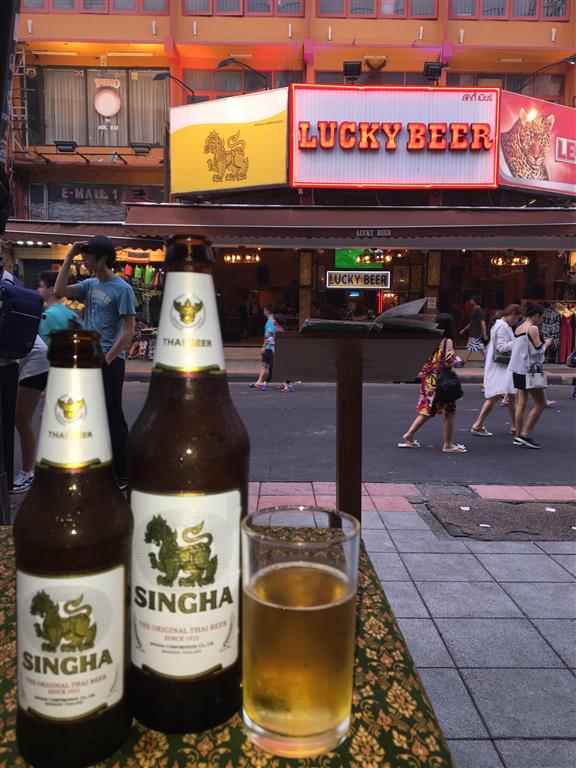A Lucky Beer on the Kho San Road