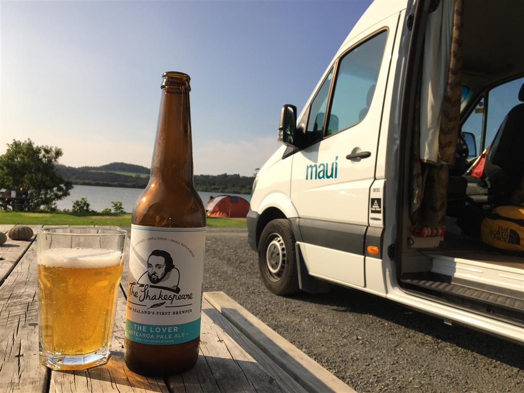 First beer in the motorhome