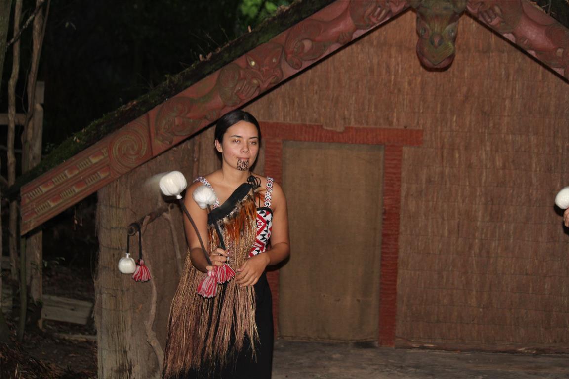 The Maori pom-pom dance