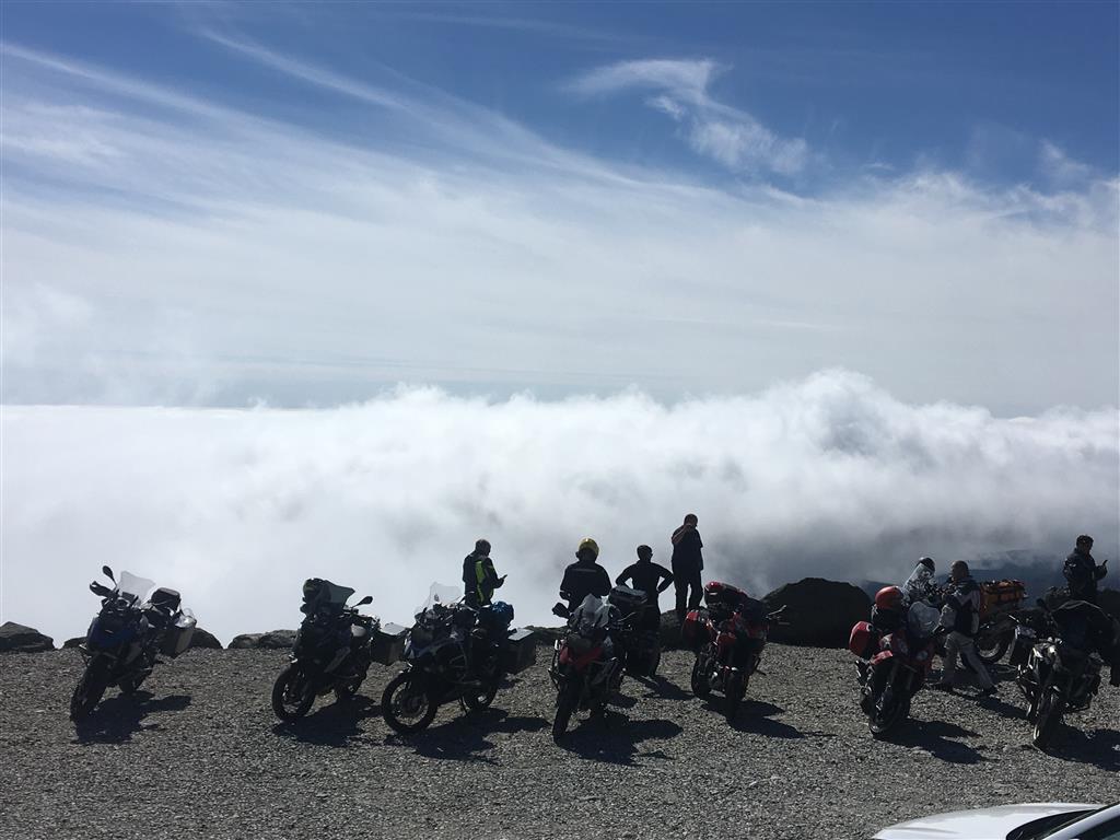 At the summit of Mt Washington
