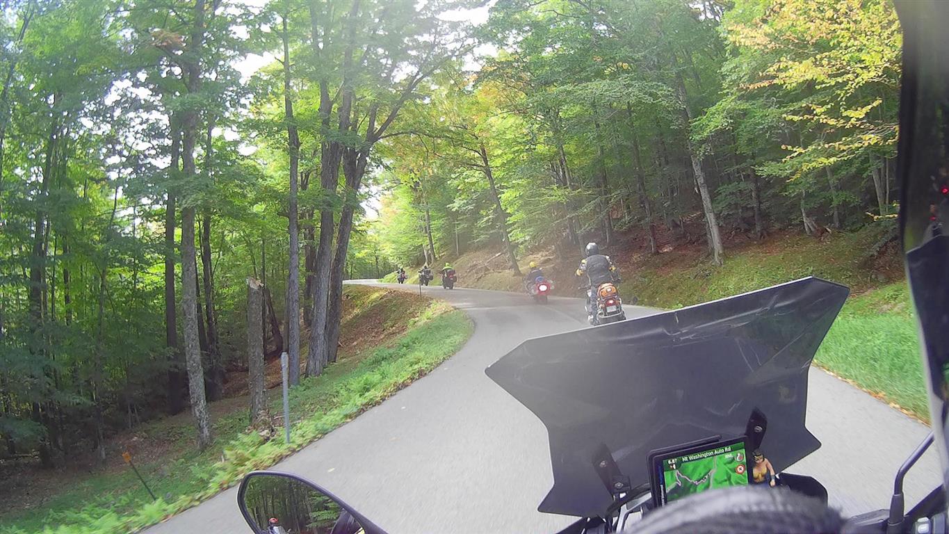 Riding up the Mt Washington road