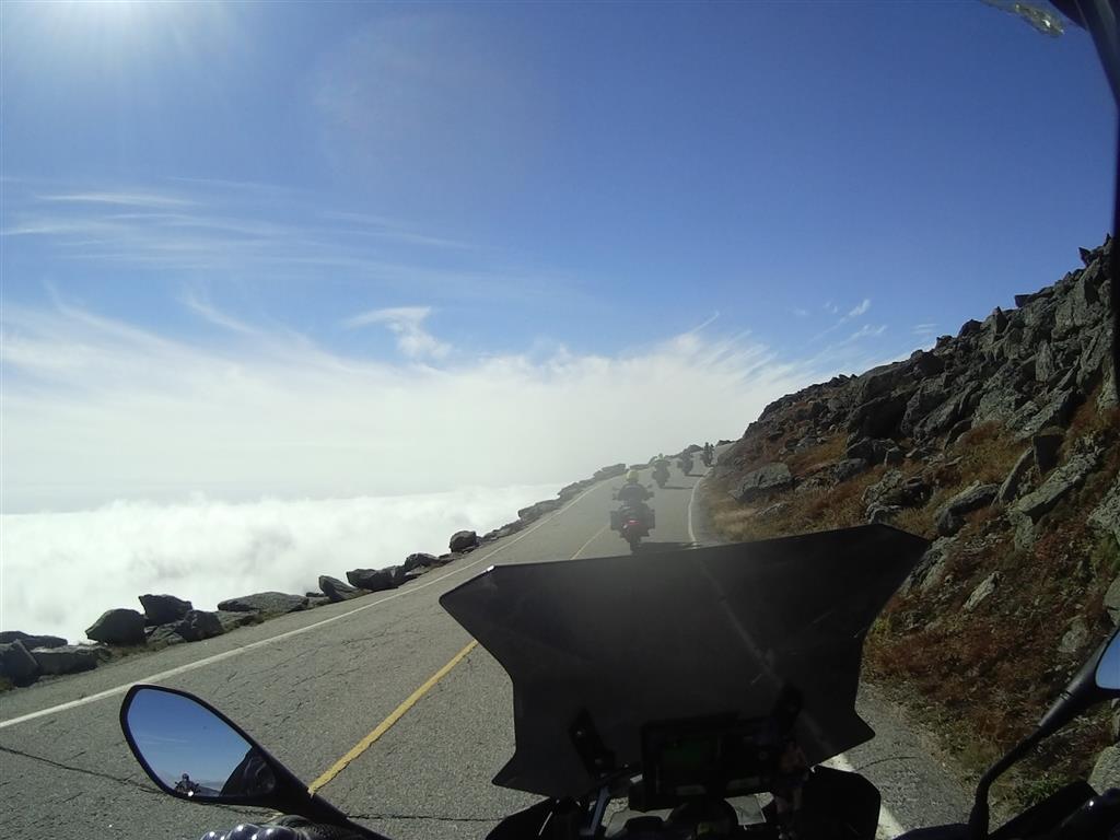 Riding up the Mt Washington road