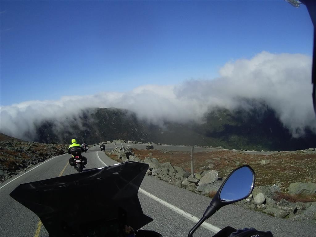 Riding down the Mt Washington road