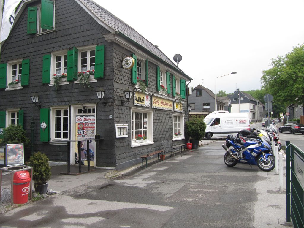 Café Hubraum, the biker café en-route to the dam region