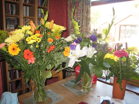 Just some of the beautiful flowers we've been sent…