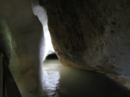 Inside the Dobsinka Ice Cave…