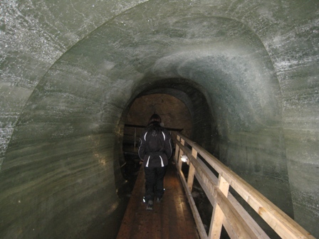 Inside the Dobsinka Ice Cave…