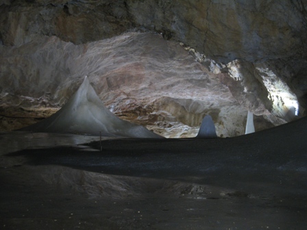 Inside the Dobsinka Ice Cave…