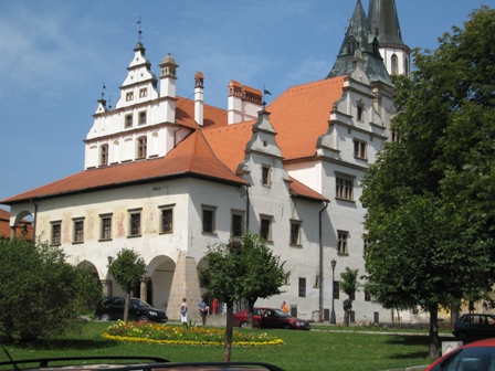 The imposing building at the centre of the square in Levoca…