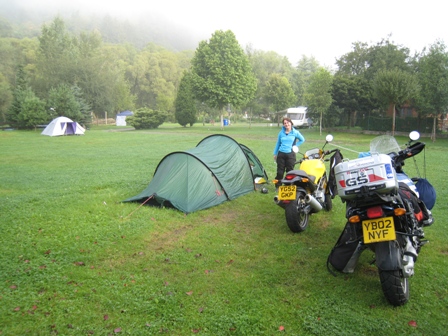 Early morning at the Na Spici campsite