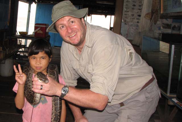 Paul, a little girl, and a big snake...