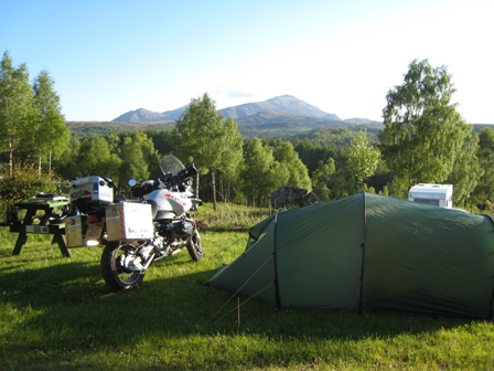 Campsite at Invergarry 