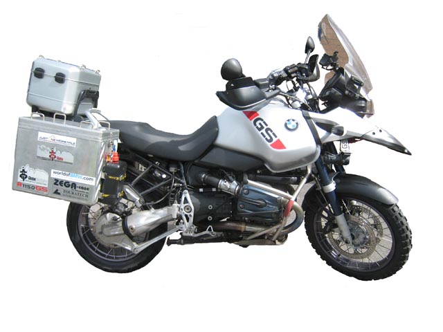 Paul's BMW R1150GS Adventure, all ready for the Trans Am