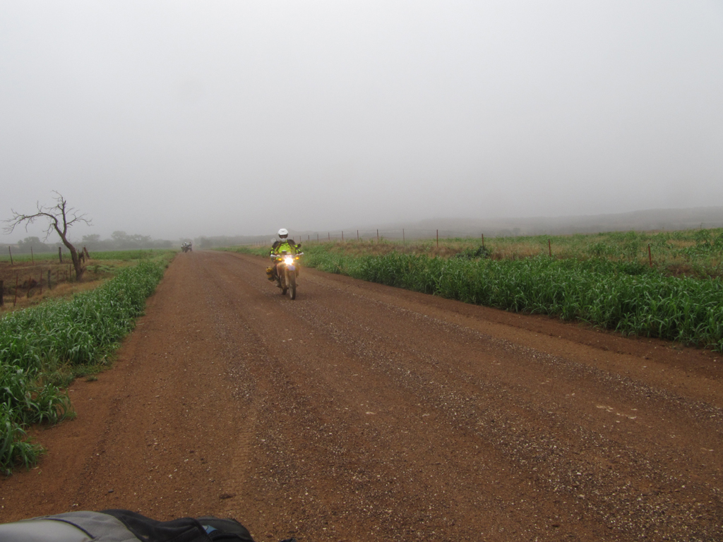 Nick and Mark riding by...