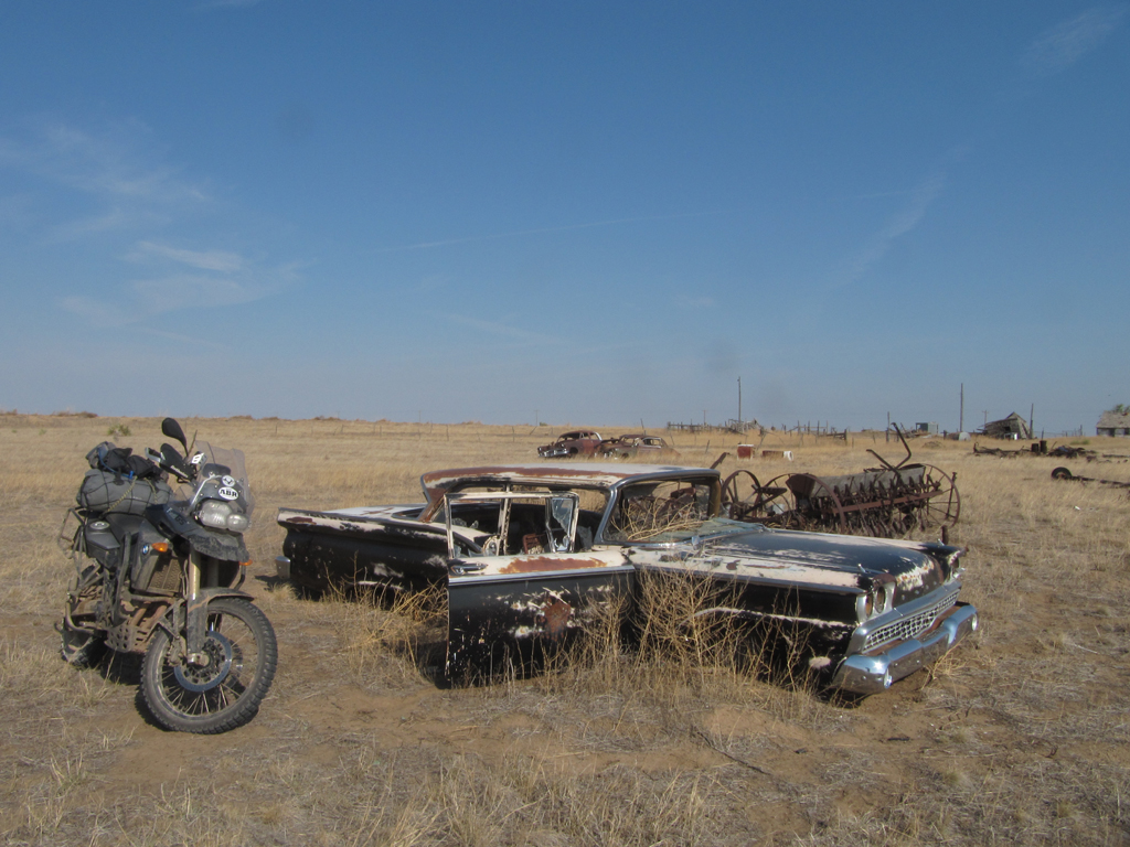 The once-loved family car now rusting away