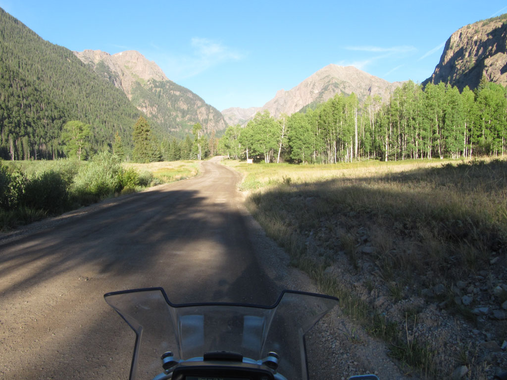 At the start of Cinnamon Pass, Colorado