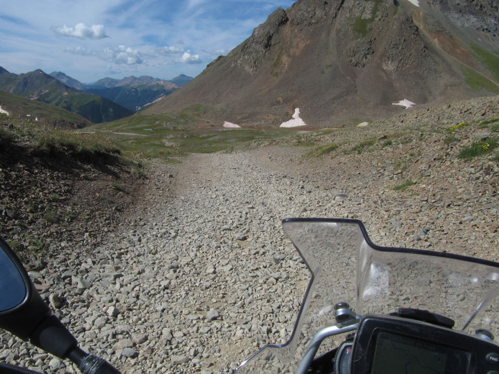 At the top of Hurricane Pass, Colorado