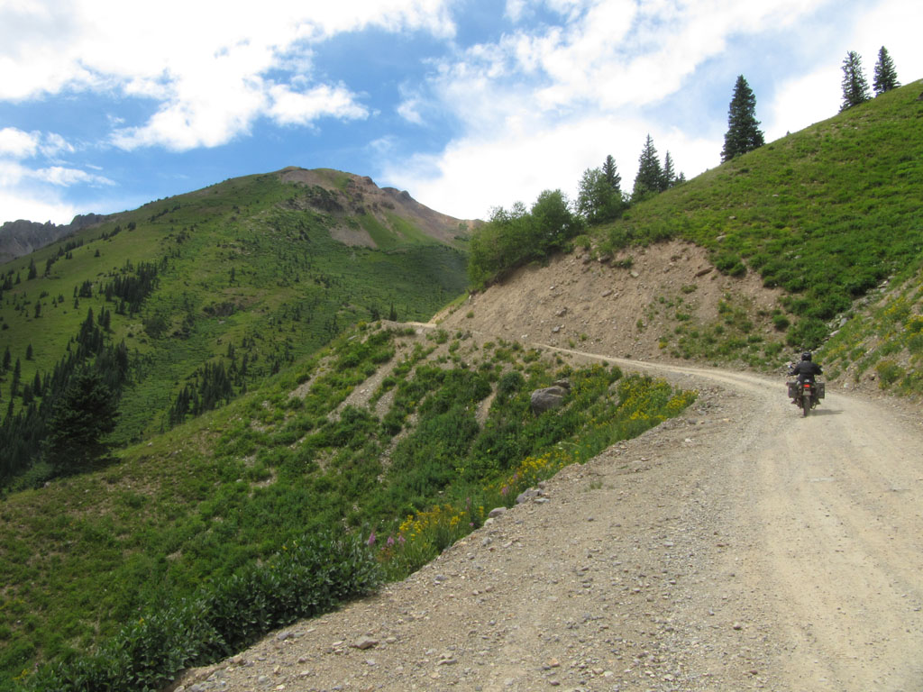 Starting Ophir Pass, Colorado