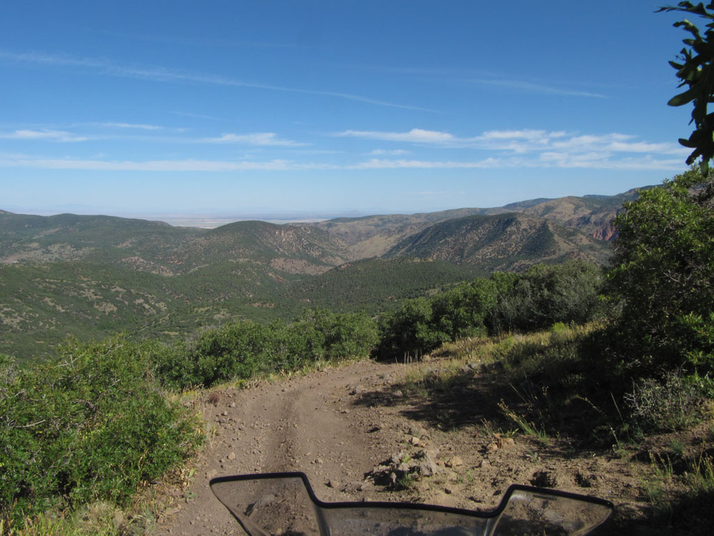 Stunning scenery on the nastiest descent