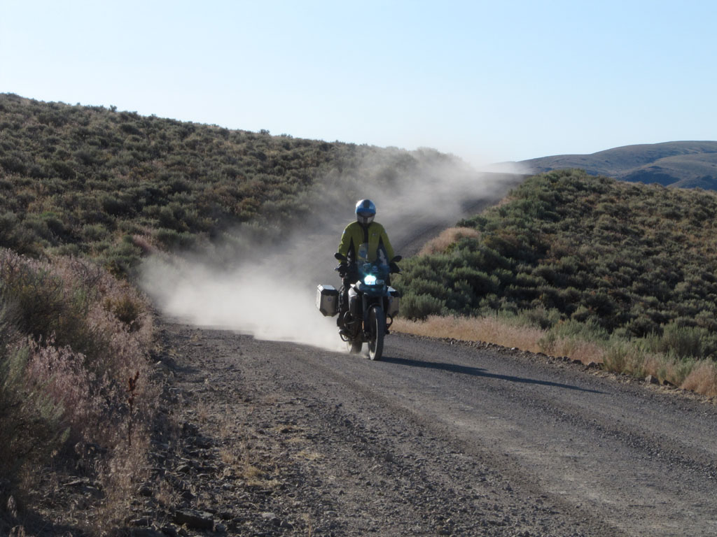 Harold kicking up the dust