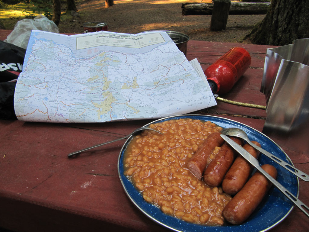 Yumm... sausy beans!