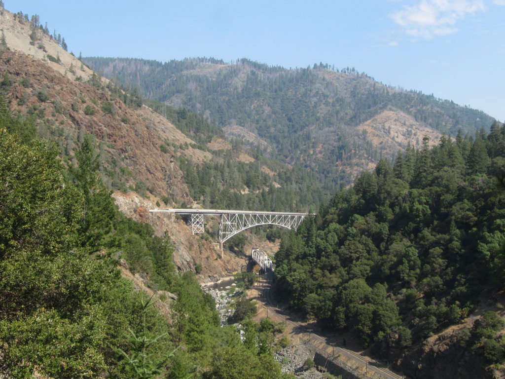 Railway passing under road