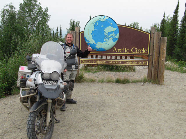 Yes, I really did ride to the Arctic Circle