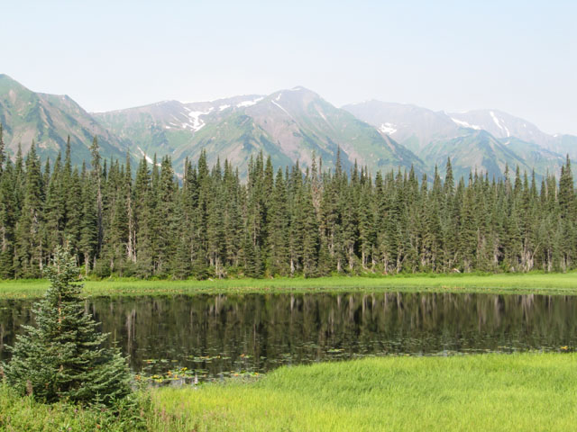 Stunning scenery on the Stewart Cassiar highway...