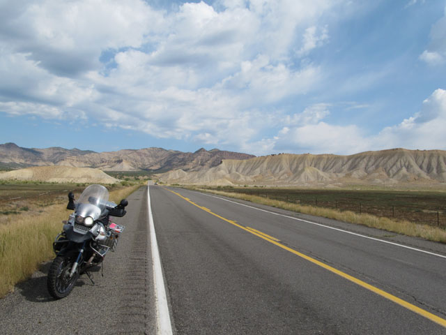 Looking back to the hills and the Douglas Pass...