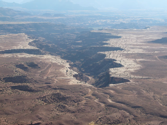 Looking out at one of the viewpoints over the canyons...