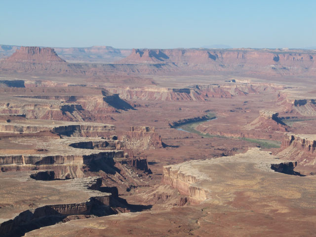 The Green River, now tamed, still meanders through the canyons...