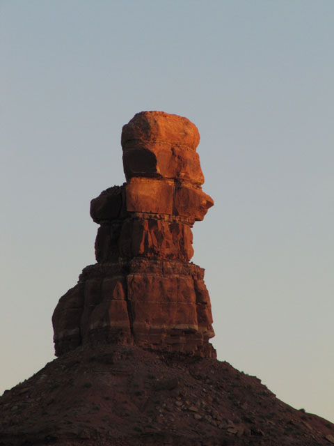 Watching the sunset on the rocks, Valley of the Gods, Utah