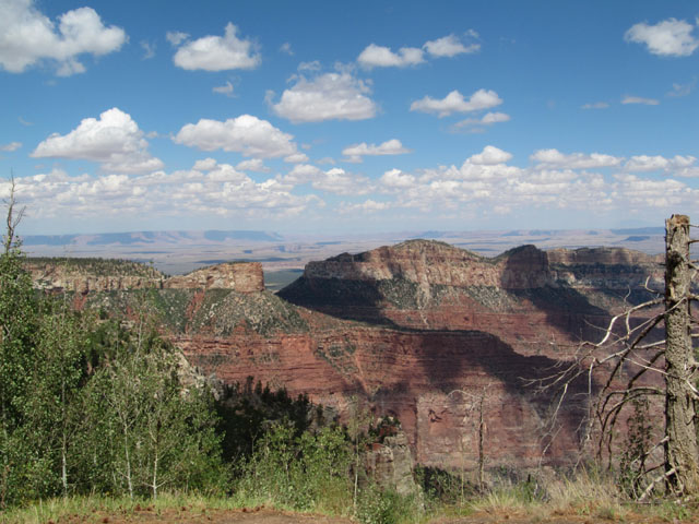 The North-East view from Point Imperial, looking back in the direction we arrived