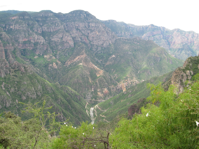 Copper Canyon and the dirt road...