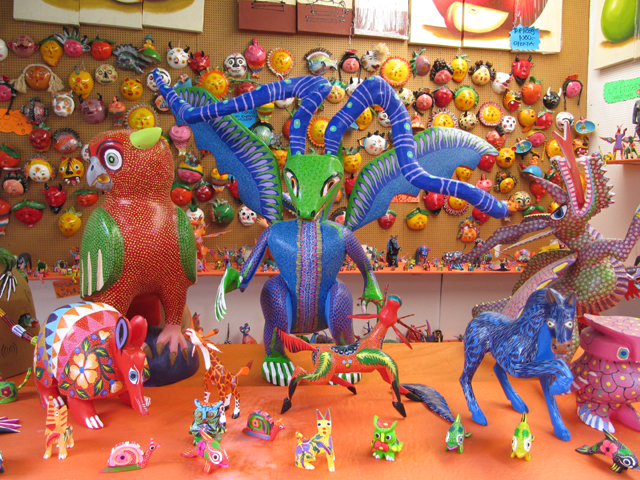 Some of the intensely bright painted objects... Some of the intensely bright painted objects...