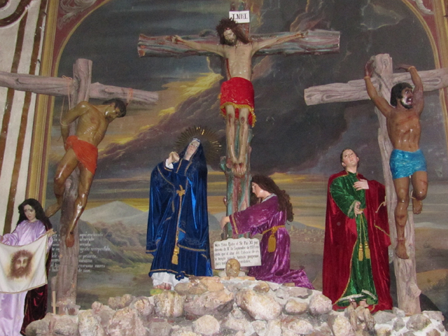 The crucifixion scene in the church in San Miguel de Allende The crucifixion scene in the church in San Miguel de Allende