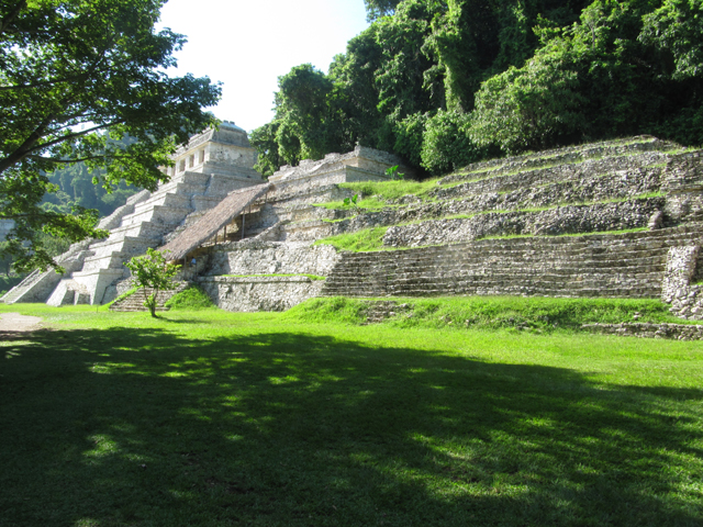 The first look at the temples at Palenque... The first look at the temples at Palenque...