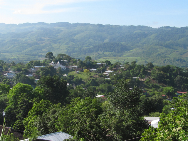 Mexican mountain town...