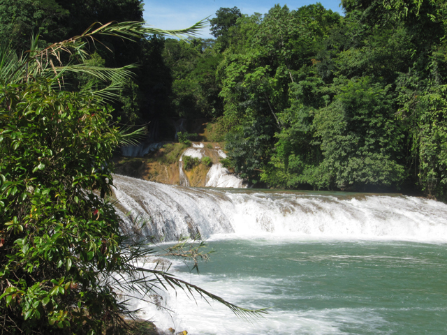 Waterfalls at Aqua Azul...