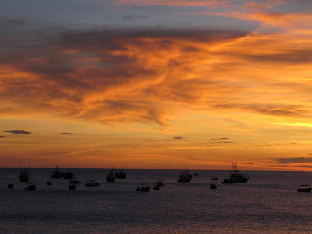 Sunset over the Pacific...