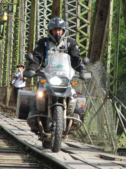 Ozzy Andy on the banana bridge...