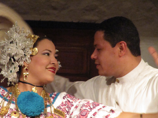 Traditional Panamanian dancers...