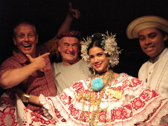 Traditional Panamanian costume meets the Prat Hat...
