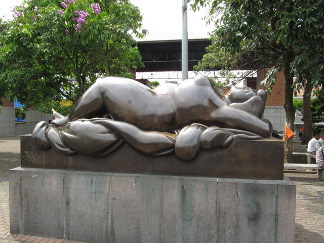 Botero's reclining nude...