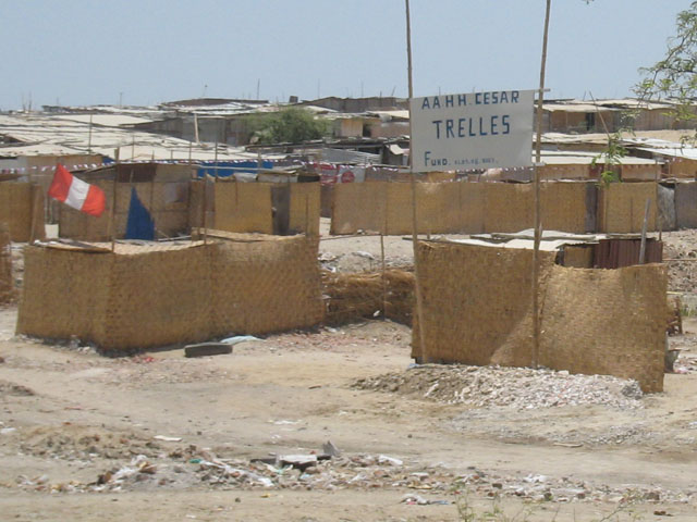 Ramshackle buildings in northern Peru...