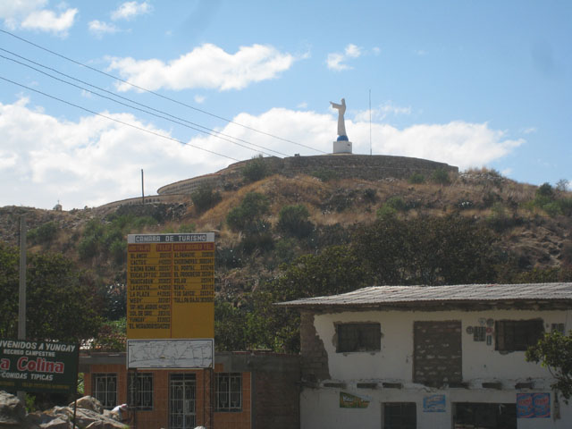 Monument to, and grave of, the lost souls of Yungay