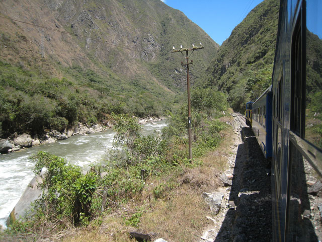 On board the train to Machu Picchu...