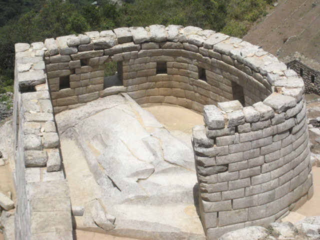 One of the astronomical buildings, designed to throw sunlight onto the altar at the summer and winter solstices